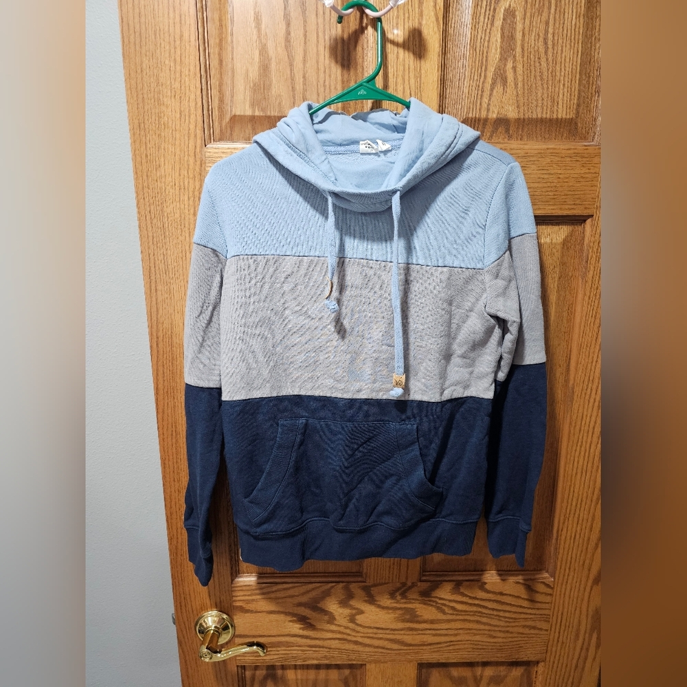tentree Men's Multi-Blue and Gray Hoodie